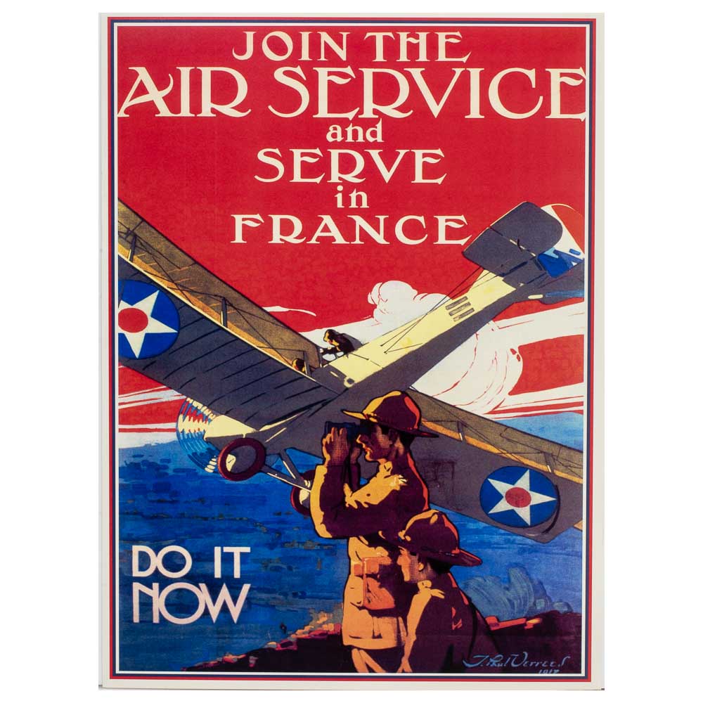 Join the Air Service Vintage WWI Reproduction Poster