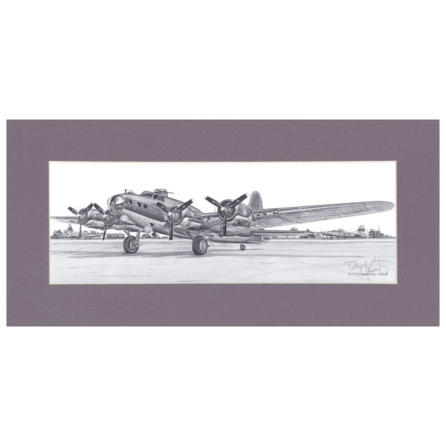 Kinsley B-17G 10x21 Matted Print