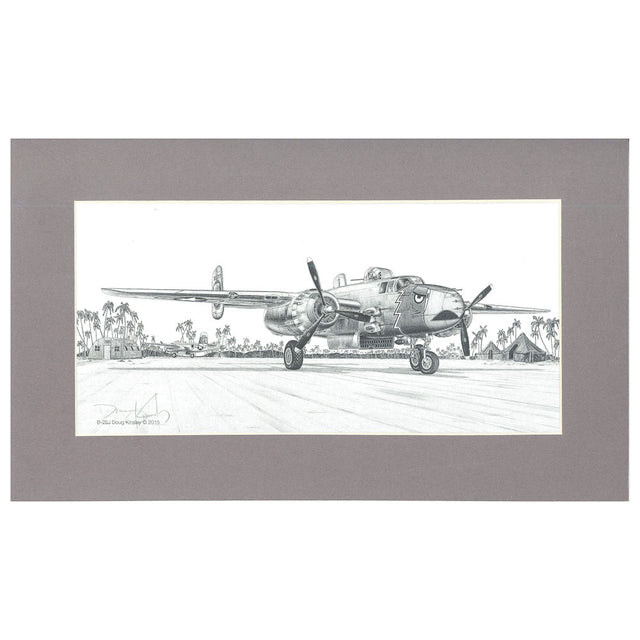 Kinsley B-25J 6x11 Matted Print