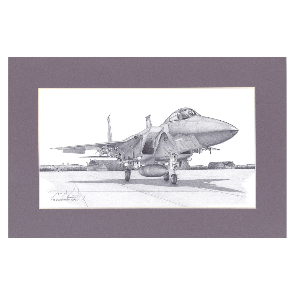 Kinsley F-15 12x19 Matted Print