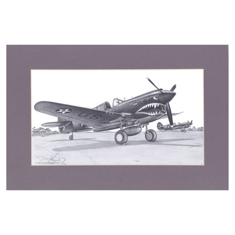 Kinsley P-40 12x19 Matted Print