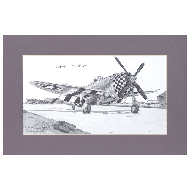 Kinsley P-47 Small Matted Print