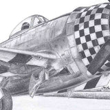 Kinsley P-47 Small Matted Print