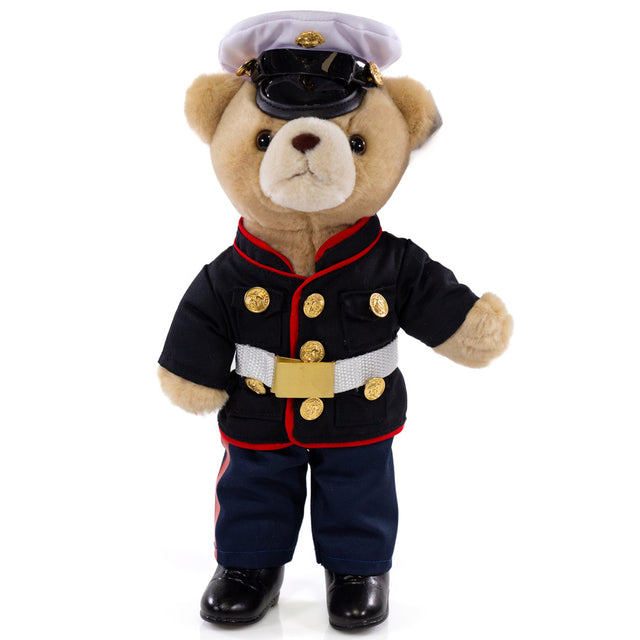 Marine Corps Dress Blue Bear