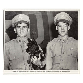 Memphis Belle Mascot Stuka and Her Owner Vintage Reproduction