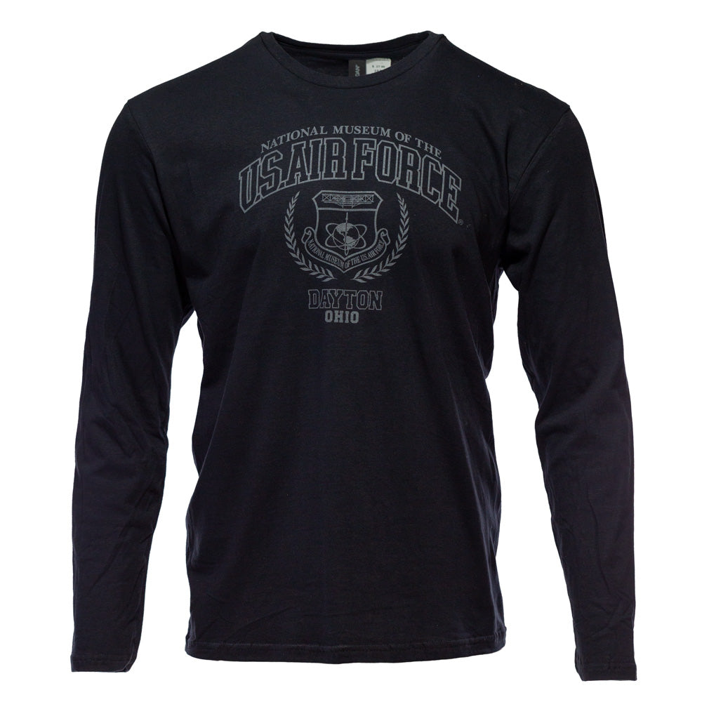 Museum Crest Long Sleeve Shirt Black