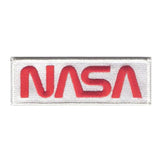 NASA Worm Patch Red