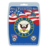 Navy Pin & Patch Set