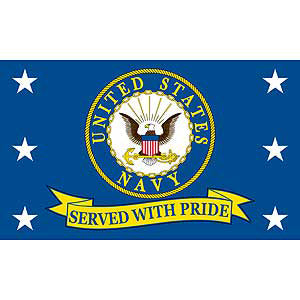 Navy Served Flag