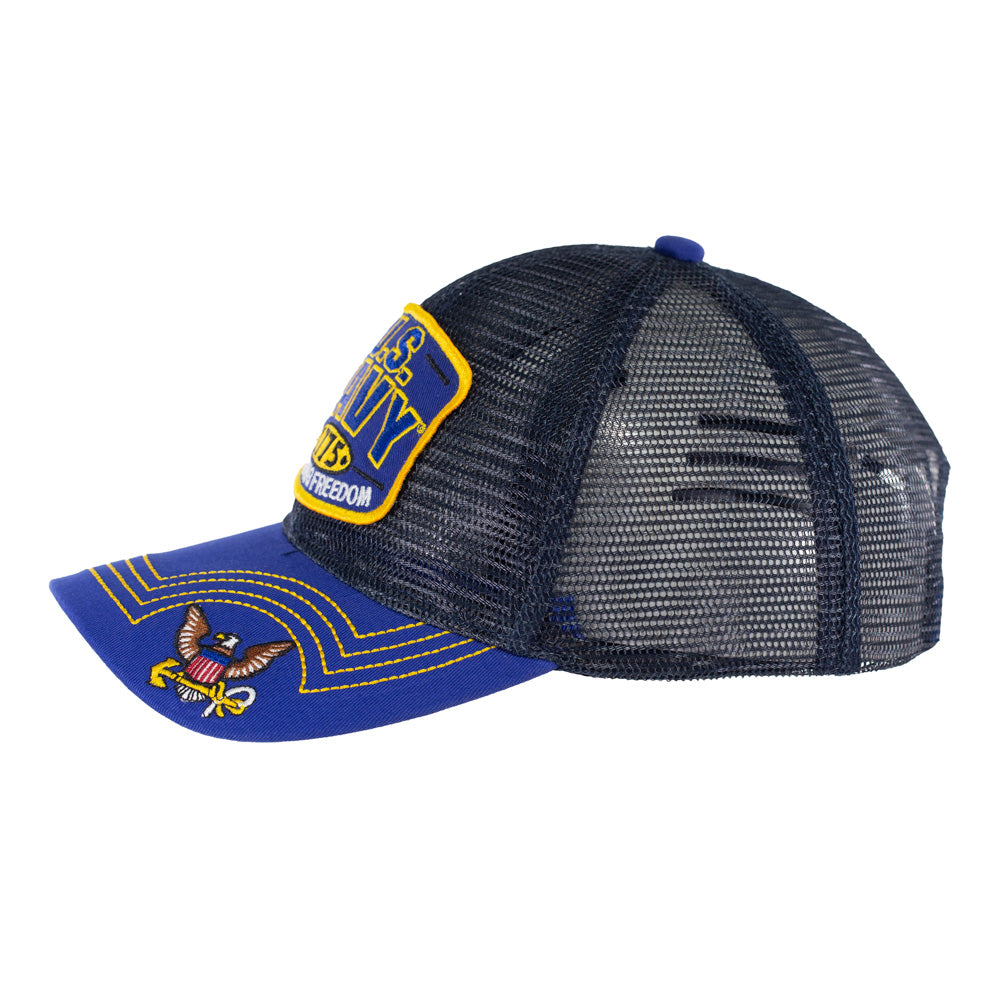 Navy Trucker Style Cap