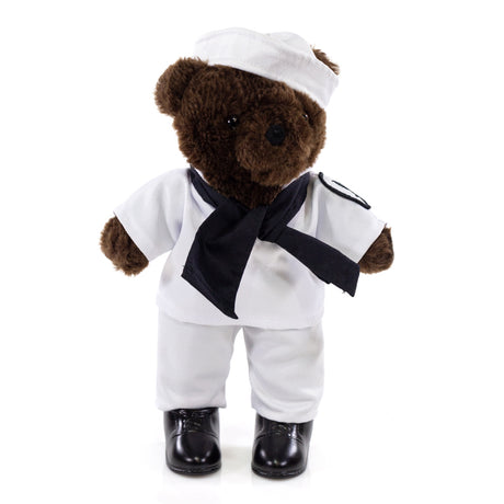 Navy White Jumper Brown Bear