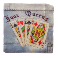 Nose Art Coasters - 4 QUEENS