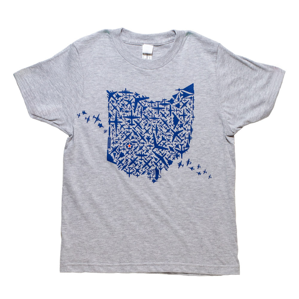 Ohio With Planes Youth T-Shirt