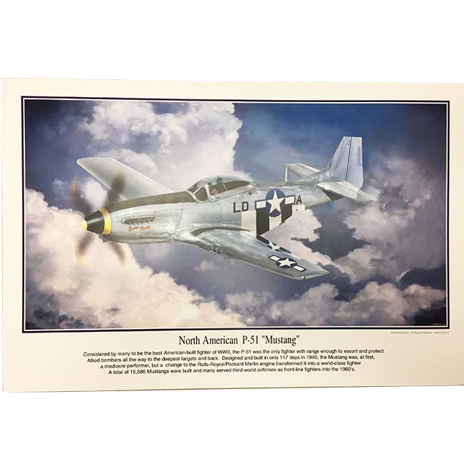 P-51 Mustang Print