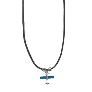 Paua Shell Airplane Necklace