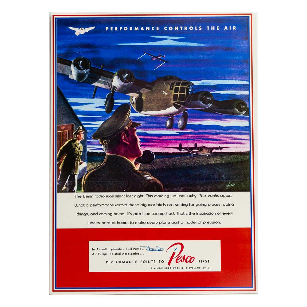 Performance Controls The Air Vintage Reproduction Poster