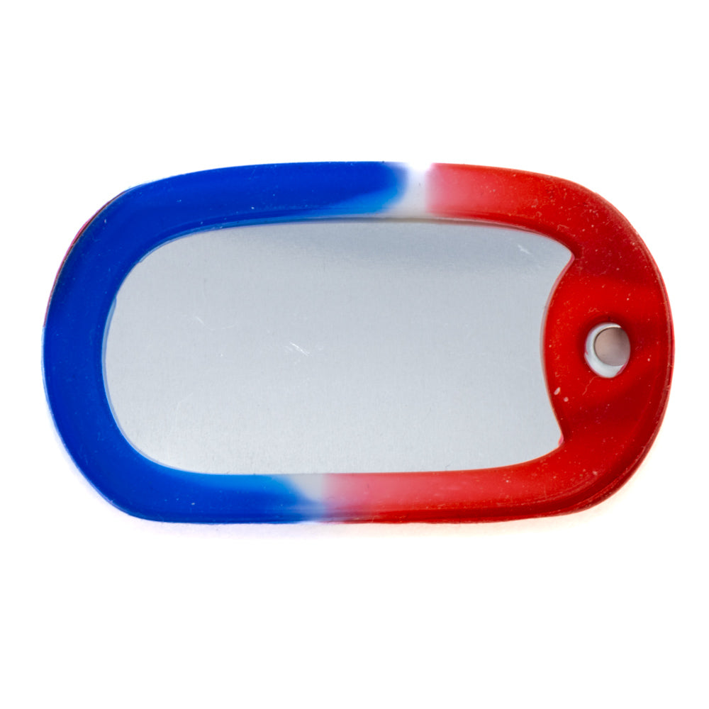 Personalized Dog Tag Set - Red White Blue