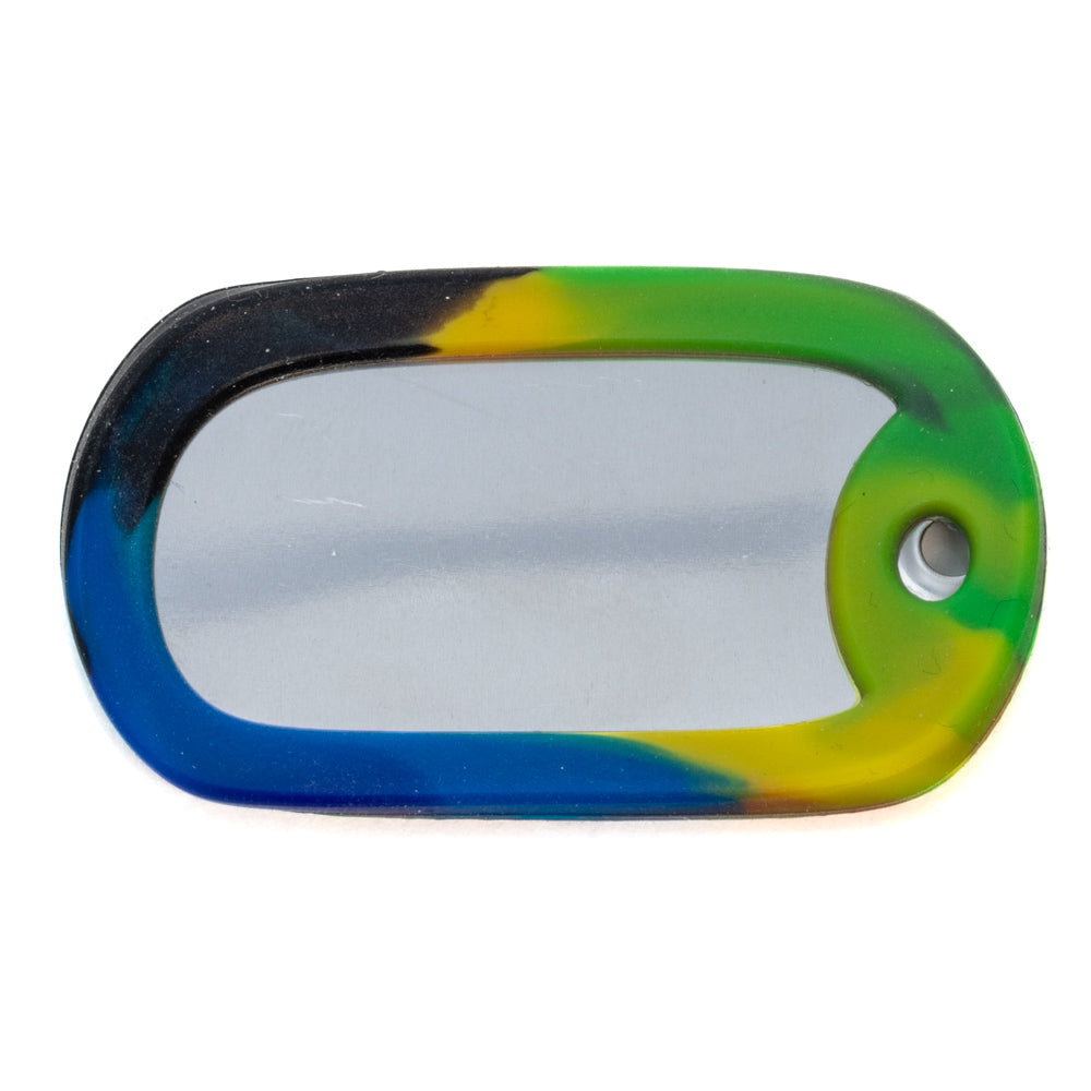 Personalized Dog Tag Set - Blue Tie Dye