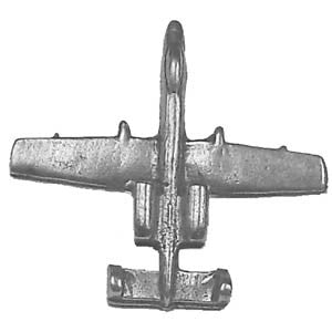 Pewter A-10 lapel pin