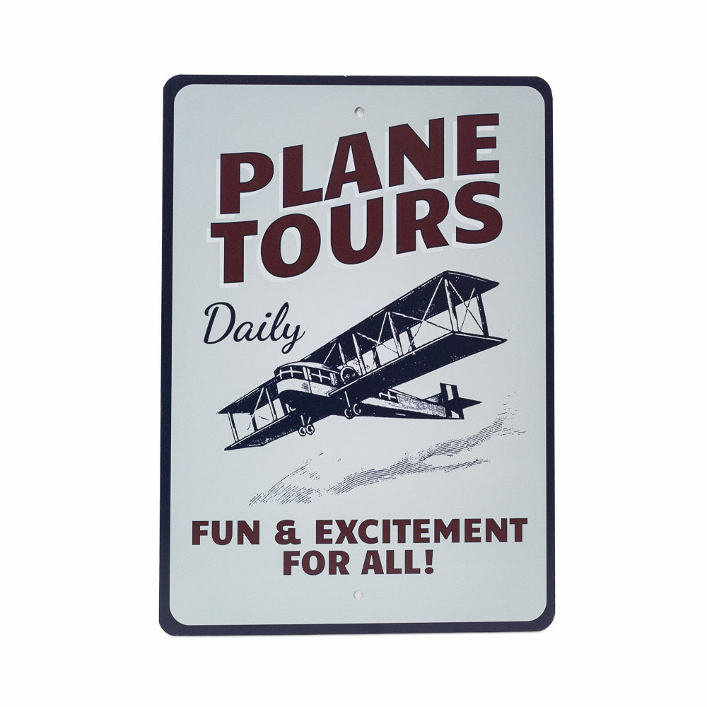 Plane Tours Daily Sign