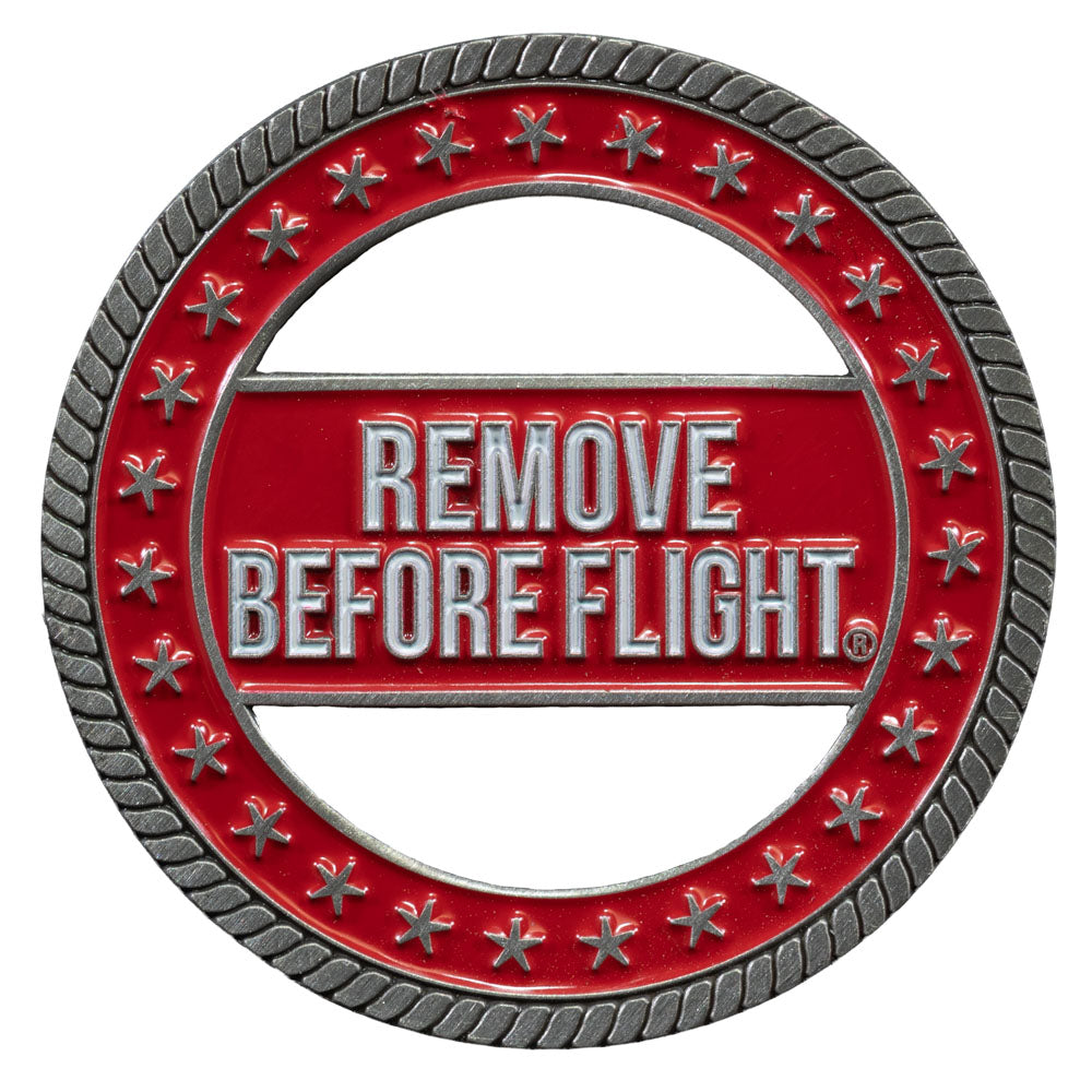 Remove Coin Sign Remove Before Flight Coin – Air Force Museum Store