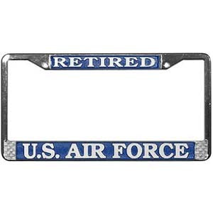 Retired U.S. Air Force License Plate Frame