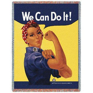 Rosie the Riveter Throw