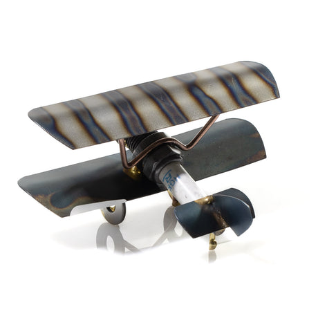Spark Plug Biplane Sculpture