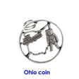 Sterling Silver Ohio State Coin Charm