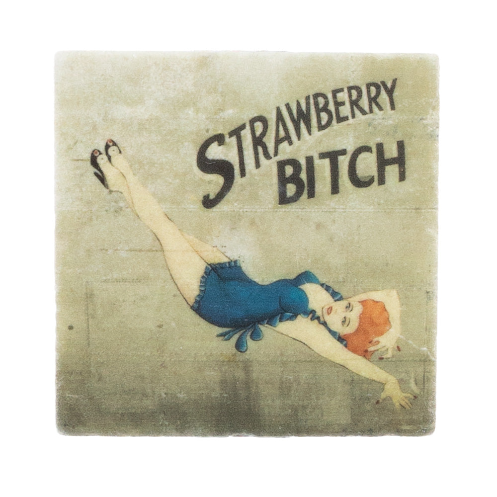 Strawberry Nose Art Magnet