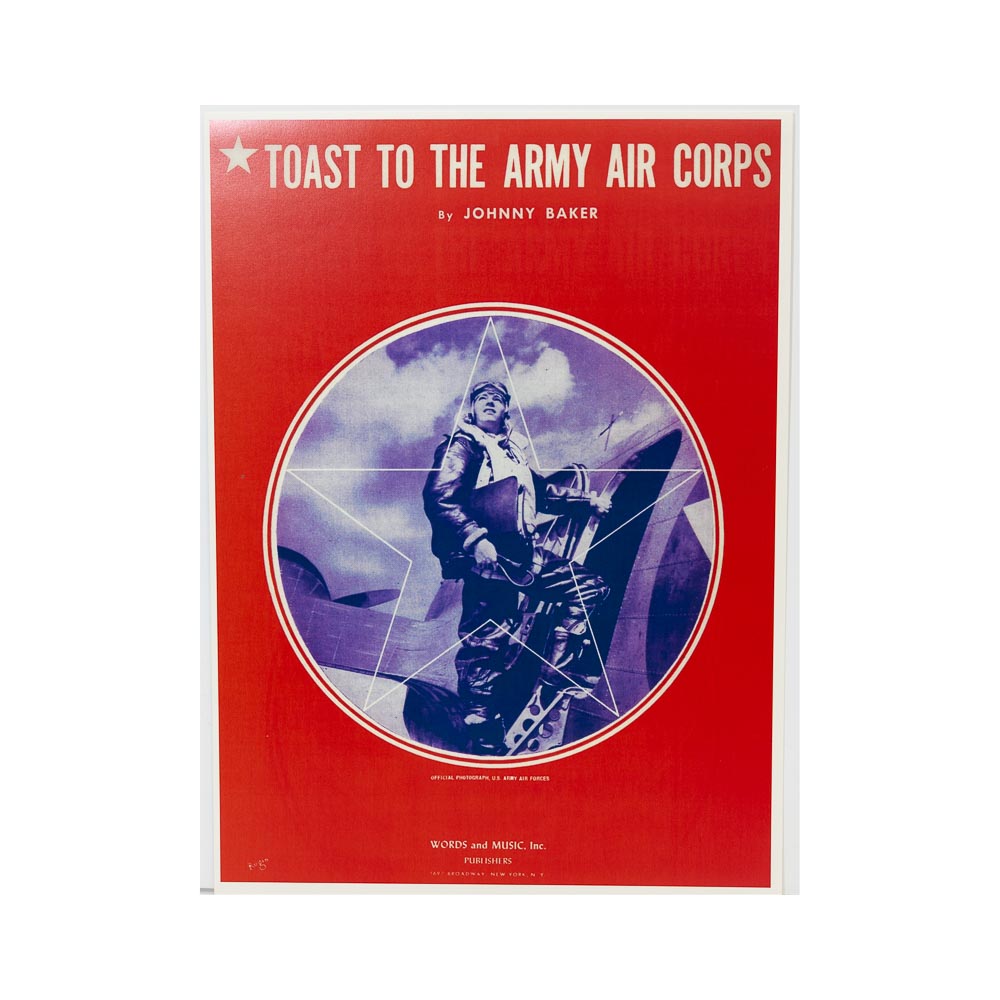 Toast To The Army Air Corps Vintage Reproduction Poster