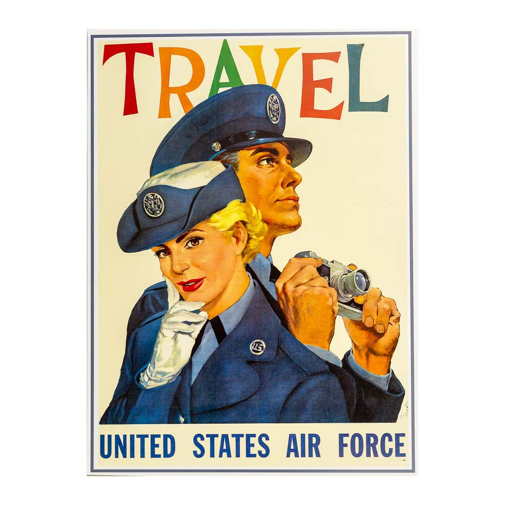Travel United States Air Force Vintage Reproduction