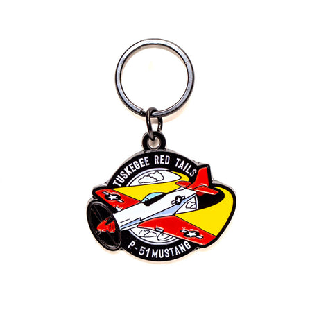 Tuskegee P-51 Mustang Keychain