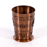 U.S Marines Molded Metal Shot Glass