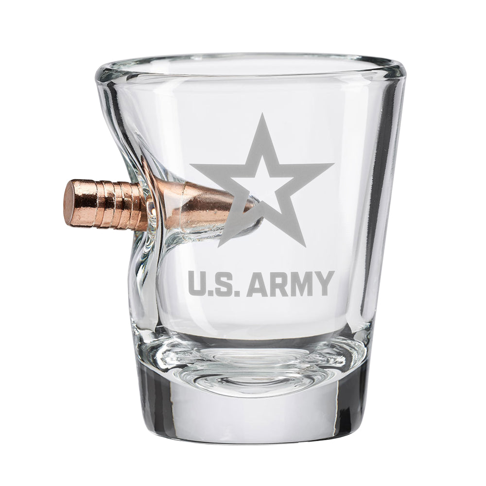 US Army Bullet Shot Glass