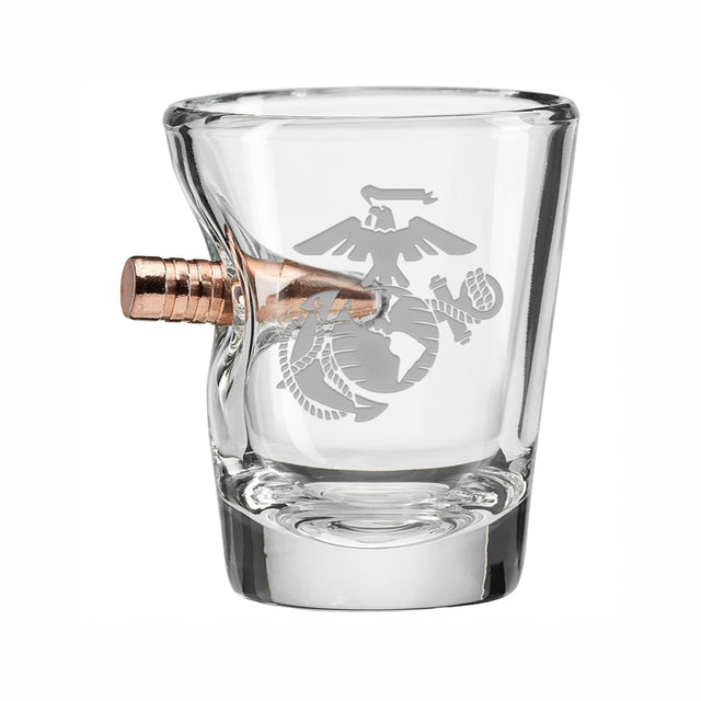 US Marines Bullet Shot Glass