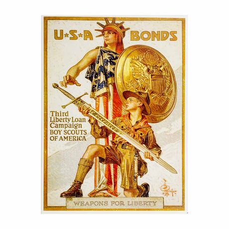 USA Bonds Weapons For Liberty Vintage Reproduction Poster