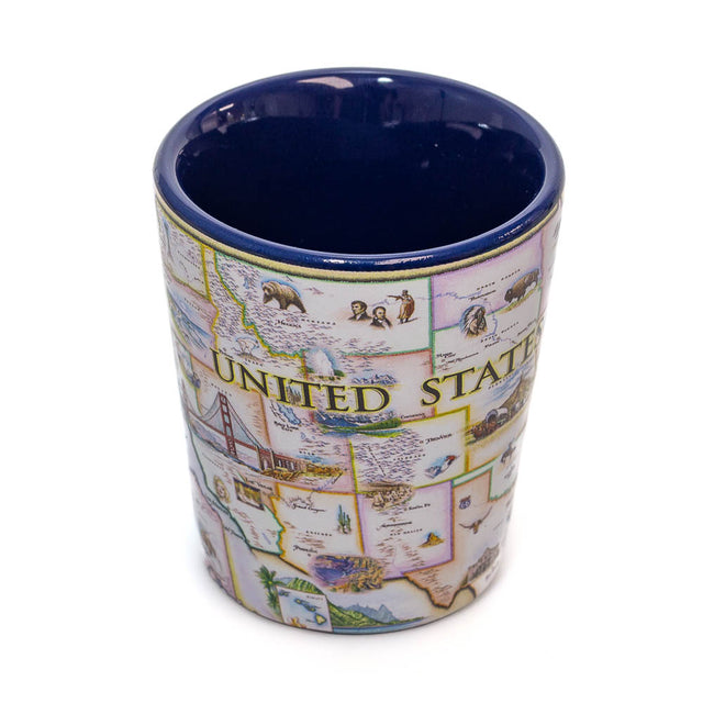 USA Map Shot Glass