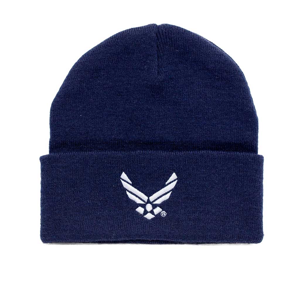 Beautiful machine knit USA military hats, Air Force, Navy, Marines, adult, top ear flaps