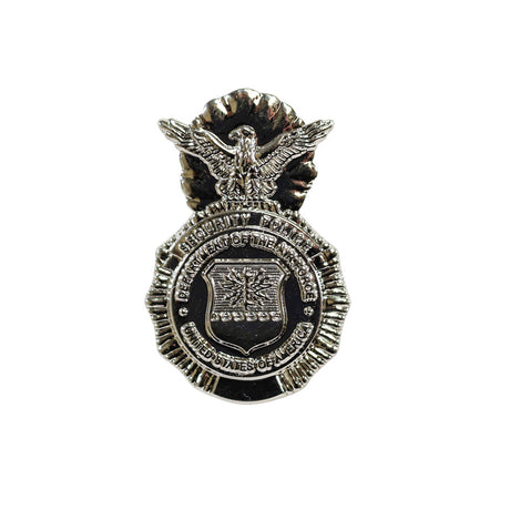USAF Security Forces Shield Pin Polished