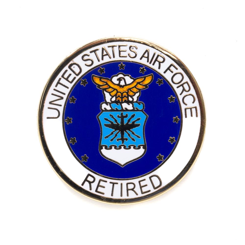 United States Air Force Great Seal Retired Lapel Pin