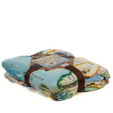 United States Map Fleece Throw