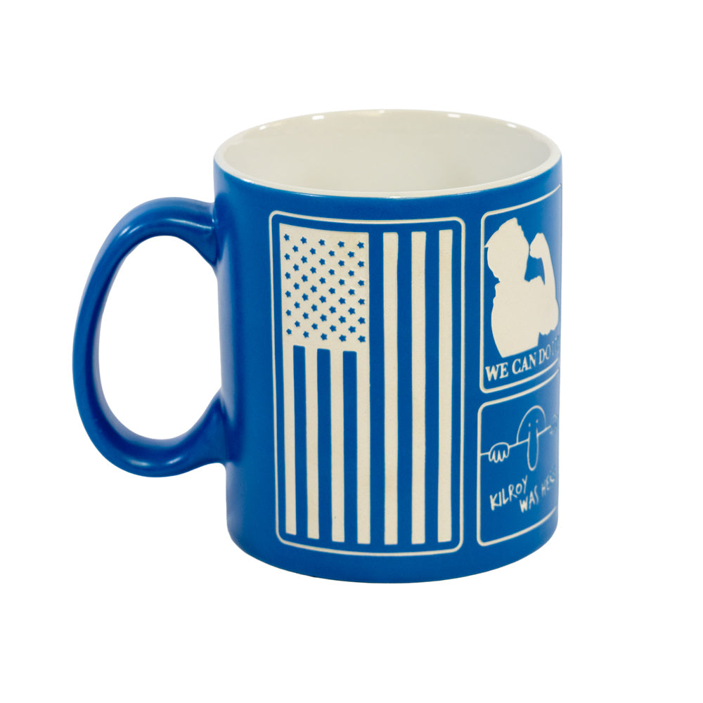 WWII Etched Propaganda Mug