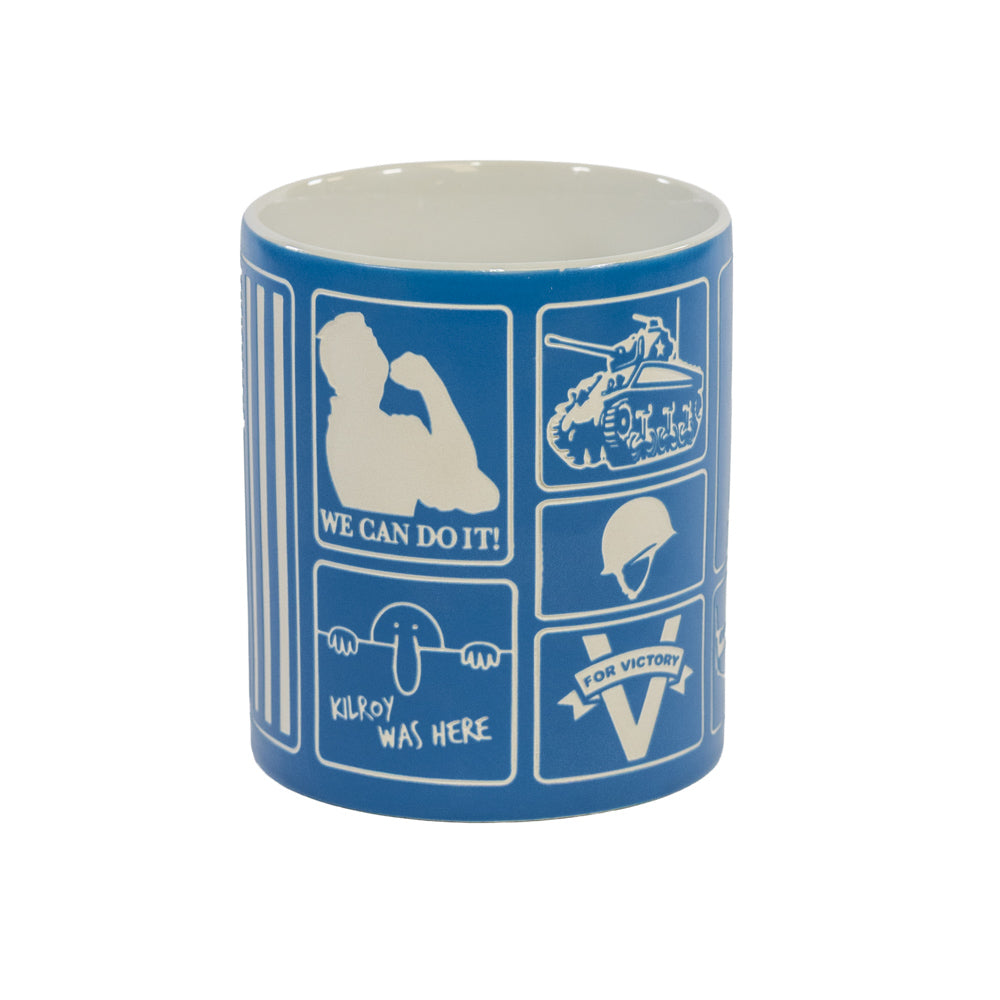 WWII Etched Propaganda Mug