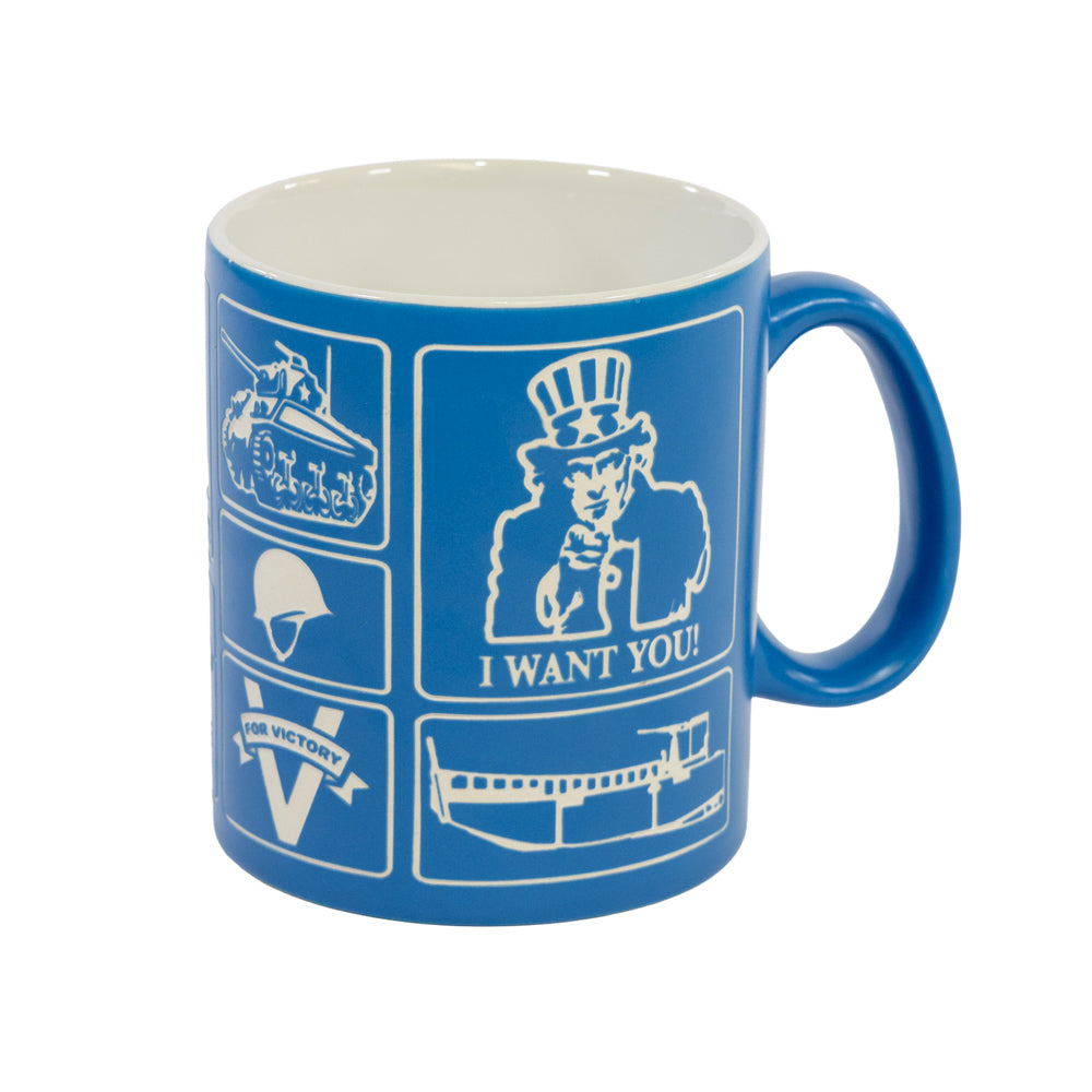 WWII Etched Propaganda Mug