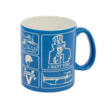 WWII Etched Propaganda Mug