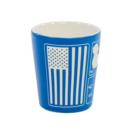 WWII Etched Propaganda Shot Glass