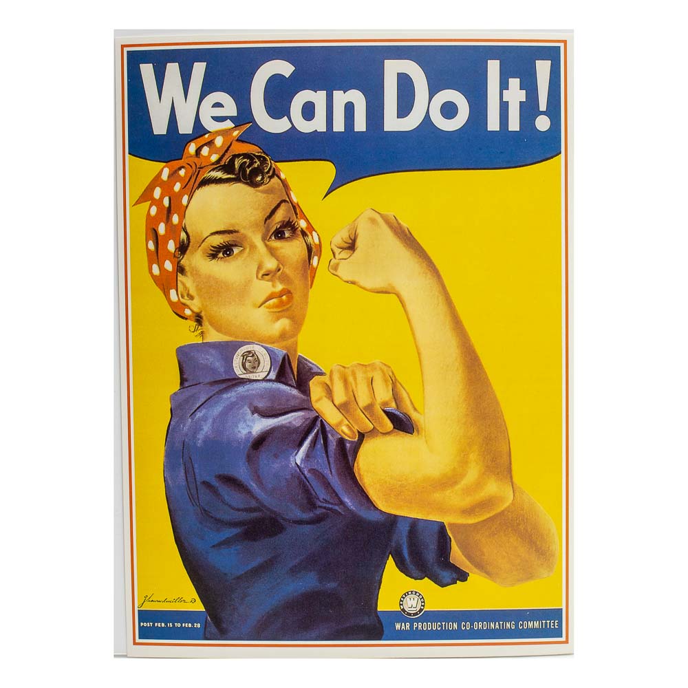 We Can Do It! Vintage Reproduction Poster