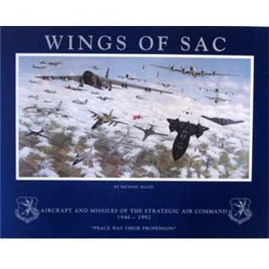 Wings of SAC Poster – Strategic Air Command Aircraft | Art by