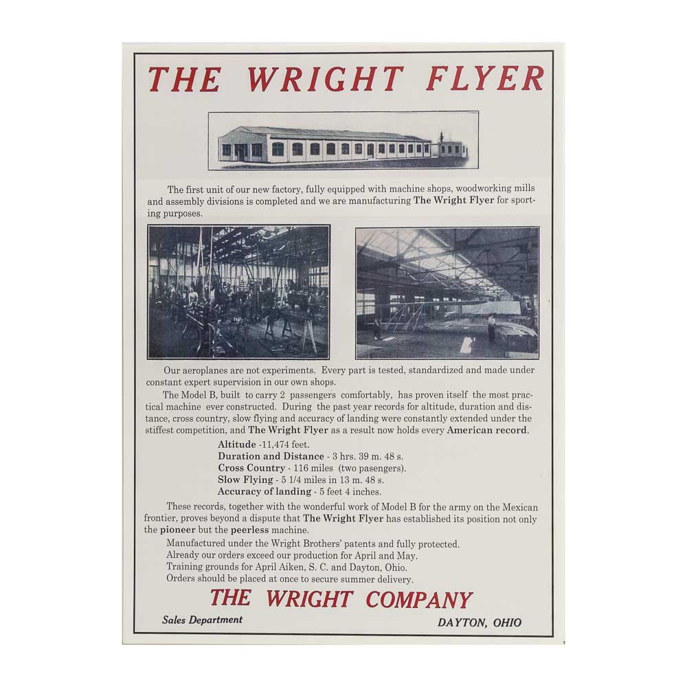 Wright Flyer Vintage Reproduction Poster